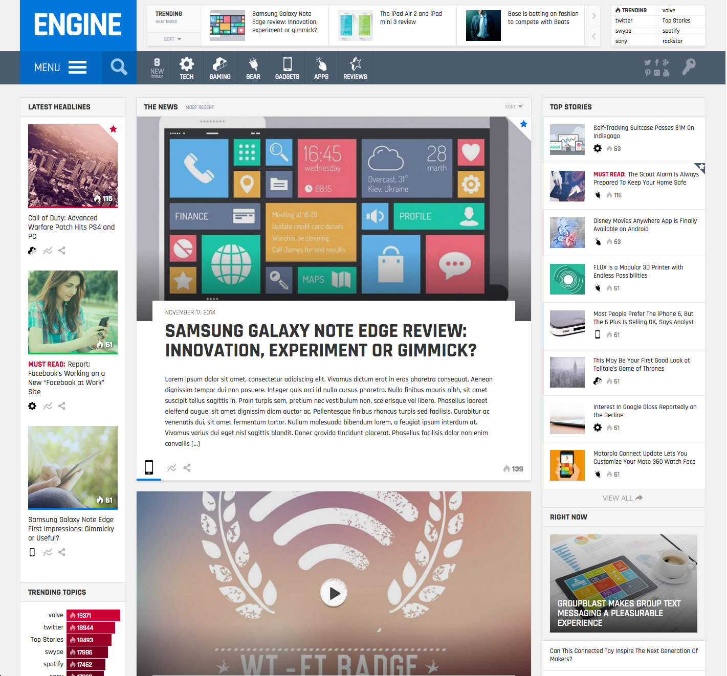 Engine Theme